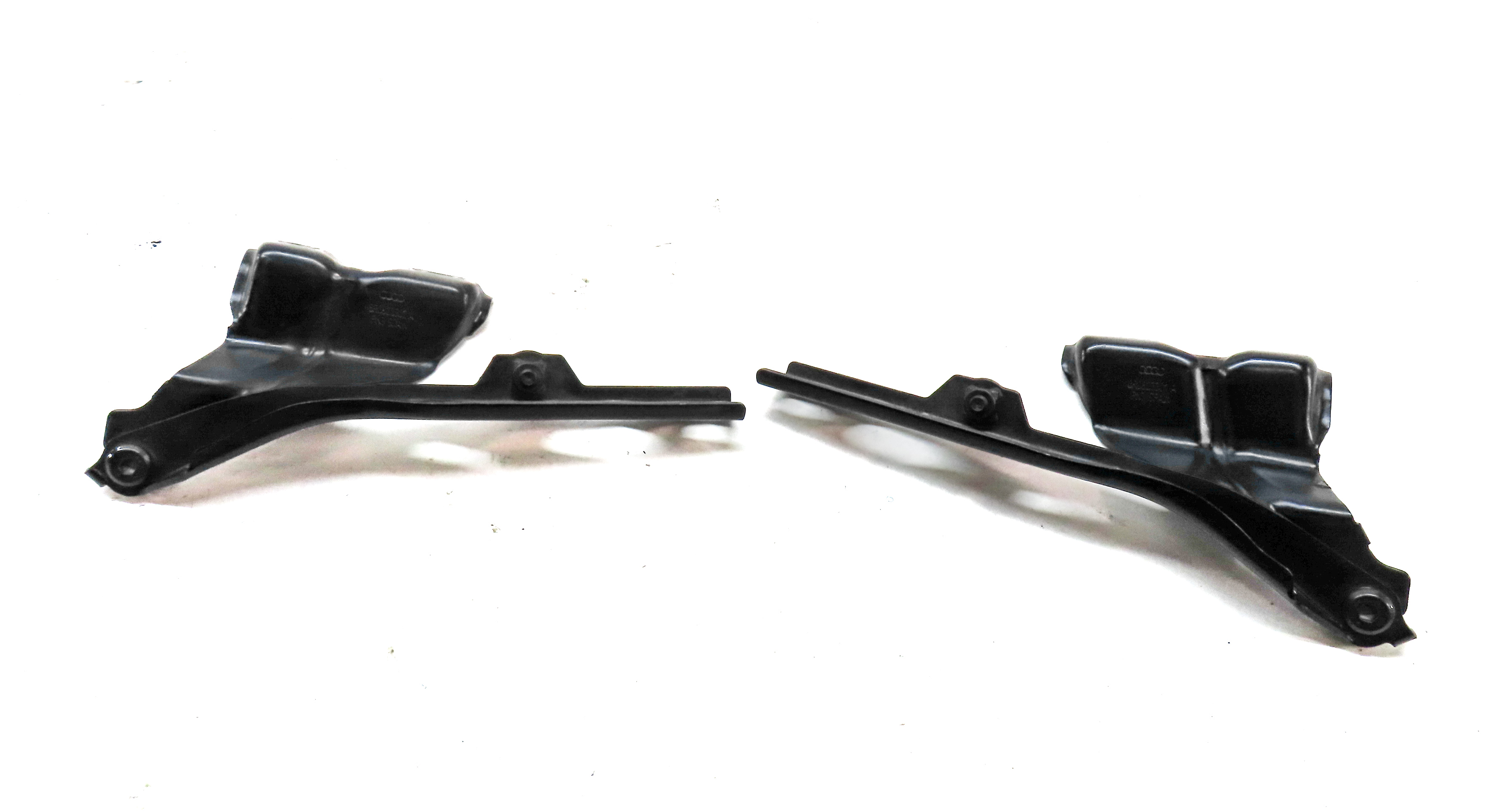 09-17 AUDI Q5 SQ5 (B8 8R) FRONT LEFT & RIGHT HOOD HINGE SET-2 (BLUE) — exact item pictured